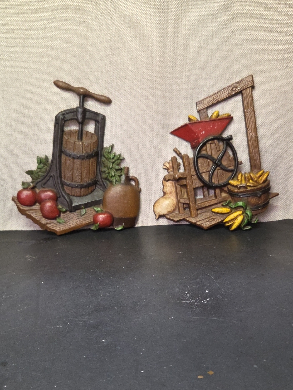 Vintage 1978 Home Interior Homco‎ Metal Wall Hanging Farmhouse Decor